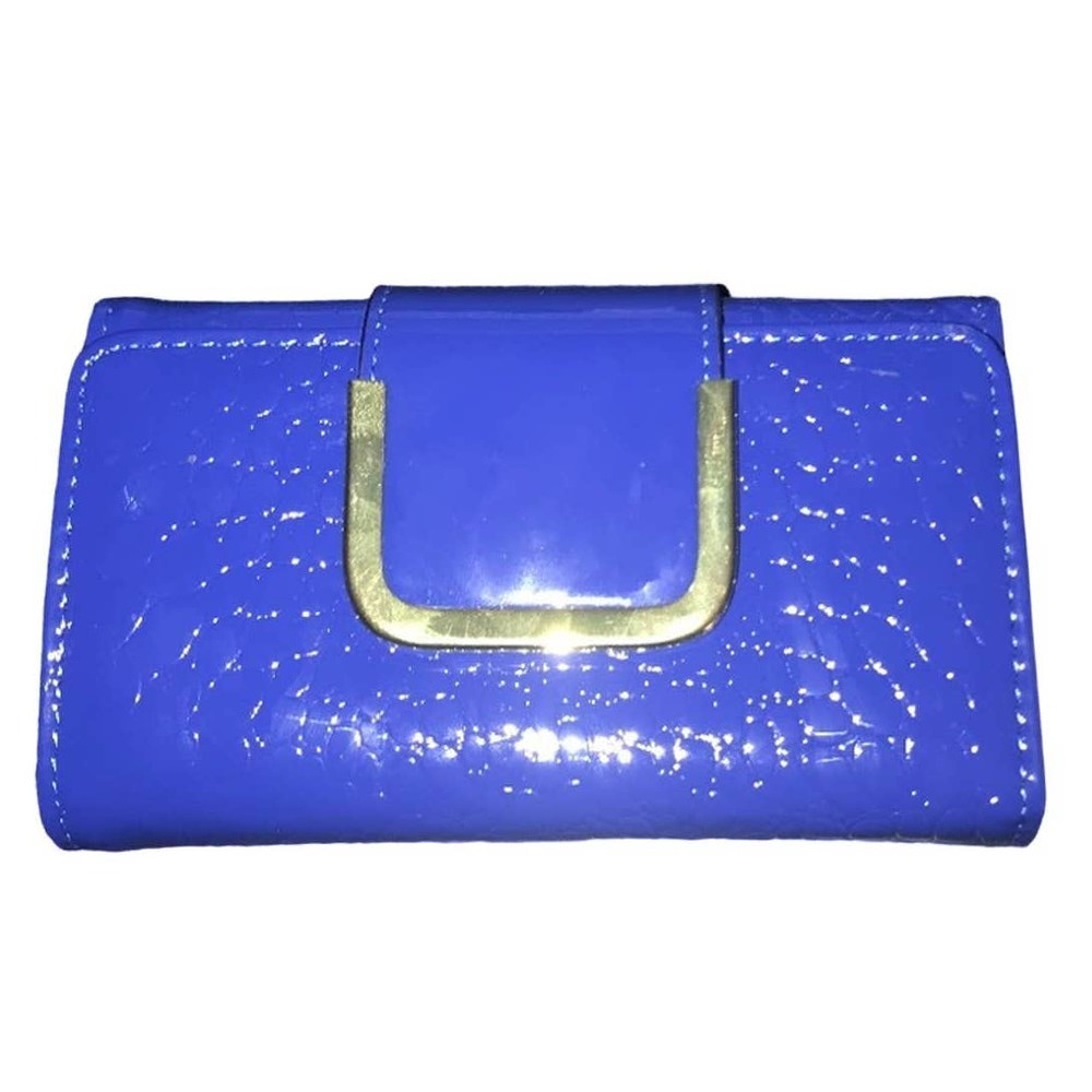 BELLO TUTTI VIBRANT BLUE TRI-FOLD WALLET